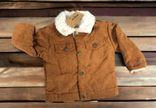 Load image into Gallery viewer, Baby Corduroy Trucker Jacket | Fleece Lined