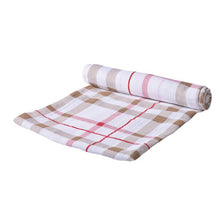 Load image into Gallery viewer, Plaid Swaddle | Red & Tan