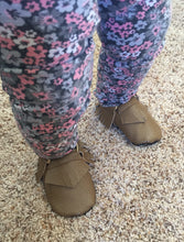 Load image into Gallery viewer, Brown Faux Leather Baby Moccasins