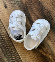 Load image into Gallery viewer, White Lace Faux Leather Sandals