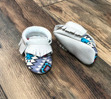 Load image into Gallery viewer, Southwest Aztec Baby Moccasins | Newborn size up to 24 M