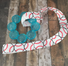 Load image into Gallery viewer, Baseball Sippy / Bottle / Toy Leash