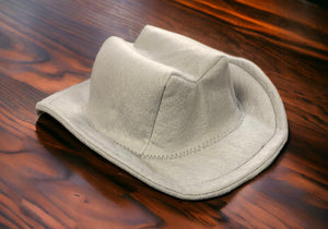 Light Gray Baby Felt Cowboy Hat | Newborn | Infant | Child Size