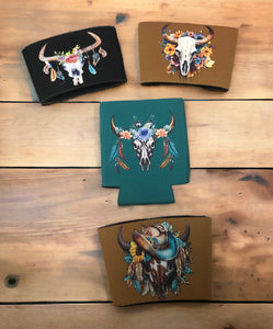 Western Can & Coffee Koozies | 4 Pack