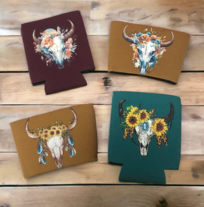 Western Can & Coffee Koozies | 4 Pack