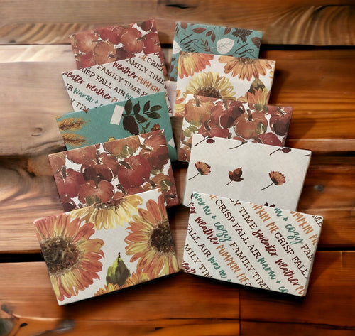 Small Fall Envelopes | 10 pack | 4” x 3”