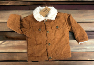 Baby Corduroy Trucker Jacket | Fleece Lined