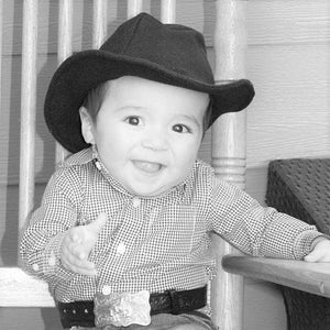 Ivory or Off-White Baby Felt Cowboy Hat | Newborn | Infant | Child Size