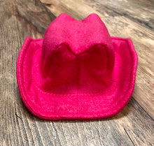 Load image into Gallery viewer, Hot Pink Baby Felt Cowboy Hat | Newborn | Infant | Child Sizes Available