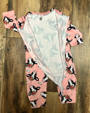 Load image into Gallery viewer, Pink Romper with Cows
