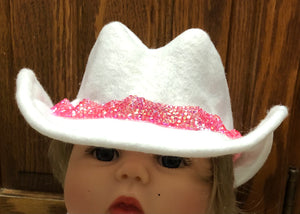 Barbie Baby Felt Cowboy Hat | Newborn | Infant | Child Sizes Available