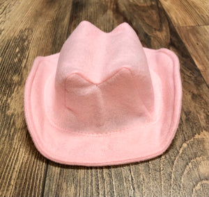 Pink Baby Felt Cowboy Hat | Newborn | Infant | Child Sizes Available