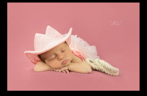 Pink Baby Felt Cowboy Hat | Newborn | Infant | Child Sizes Available