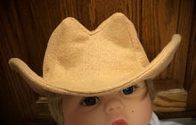Load image into Gallery viewer, Tan Baby Felt Cowboy Hat | Newborn | Infant | Child Sizes Available