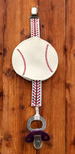 Load image into Gallery viewer, Baseball Pacifier Clip with Cover