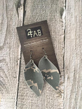 Load image into Gallery viewer, Air Force ABU Tiger Stripe Camo Earrings | 2&quot; | FREE Shipping in US