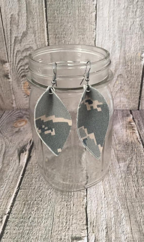 Air Force ABU Tiger Stripe Camo Earrings | 2