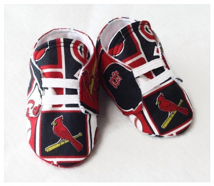 St. Louis Cardinals Baby Shoes with Elastic | Newborn size up to 18 Months