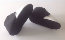 Load image into Gallery viewer, Black &amp; White Baby Shoes with Elastic | Newborn size up to 18 Months