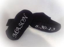 Load image into Gallery viewer, Black &amp; White Baby Shoes with Elastic | Newborn size up to 18 Months