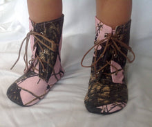 Load image into Gallery viewer, Pink Camo Baby Boots | Newborn size up to 4T