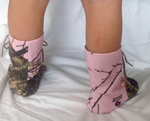 Load image into Gallery viewer, Pink Camo Baby Boots | Newborn size up to 4T