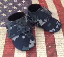 Load image into Gallery viewer, US Navy Baby Shoes with straps | Newborn size up to 4T