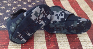 US Navy Camo Girl Shoes with Bows | Newborn size up to 24 Months