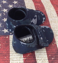 Load image into Gallery viewer, US Navy Baby Shoes with straps | Newborn size up to 4T