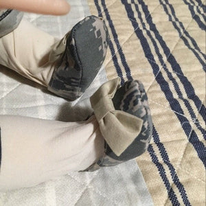 Army Camo Girl Shoes with Bows | Newborn size up to 24 Months