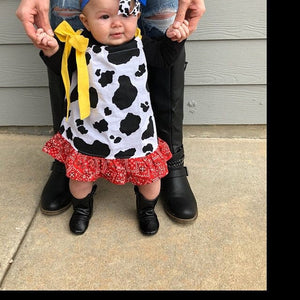 Black Faux Leather Baby Cowboy Boots