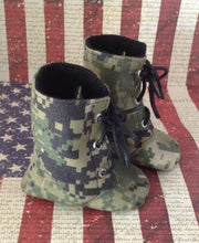Load image into Gallery viewer, Navy Type III Baby Combat Boots | Nwu AOR2 Camo | Newborn size up to 4T