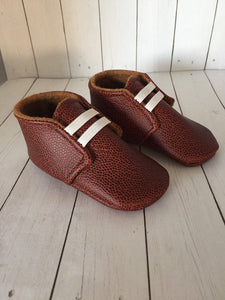 Football Leather Baby Shoes with Elastic