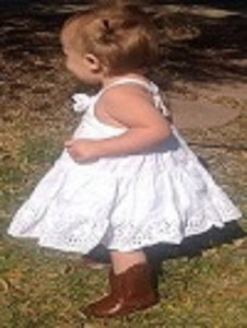 Brown Faux Leather Baby Cowboy Boots