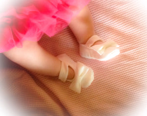 White Baby Girl Shoes with Bows | Newborn up to 24 Months