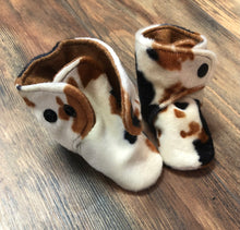 Load image into Gallery viewer, Faux Cow Fur Snap Boots