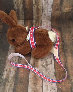 Red, White & Blue with Stars Sippy / Bottle / Toy Leash