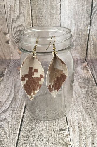 US Marine Corp Earrings | Desert Sand | 2