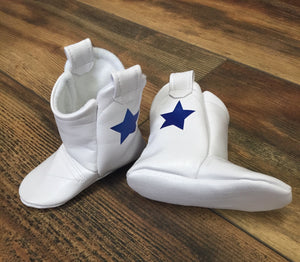 Dallas Cowboy Cheerleader Faux Leather Cowboy Boots