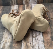 Load image into Gallery viewer, Tan Baby Combat Boots | Newborn size up to 4T
