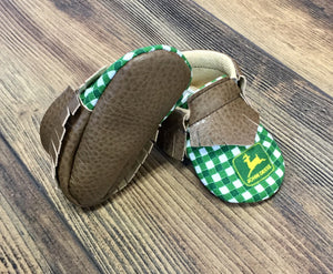 John Deere Baby Moccasins | Newborn size up to 24 M