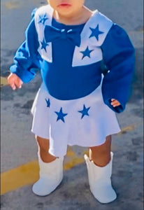 Dallas Cowboy Cheerleader Faux Leather Cowboy Boots