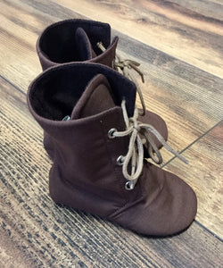Brown Lace Up Boots