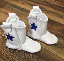 Load image into Gallery viewer, Dallas Cowboy Cheerleader Faux Leather Cowboy Boots