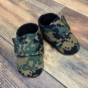 US Marine Corps Baby Shoes with straps  | Newborn size up to 4T