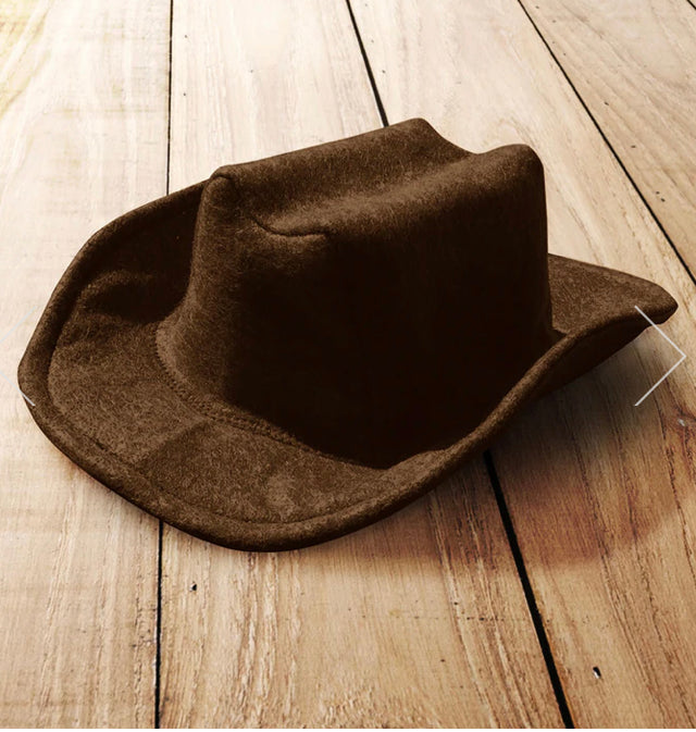 Baby Felt Cowboy Hat | Newborn | Infant | Child Sizes Available | PICK YOUR COLOR