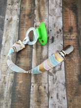 Load image into Gallery viewer, Gold, Pink, Blue Arrow Pacifier Clip