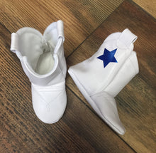 Load image into Gallery viewer, Dallas Cowboy Cheerleader Faux Leather Cowboy Boots