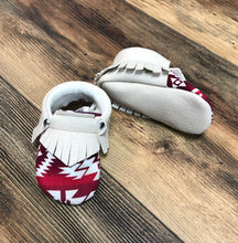 Load image into Gallery viewer, Southwest Aztec Baby Moccasins | Newborn size up to 24 M