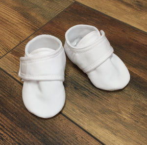 White Baby Shoes with strap | Newborn up to 4T